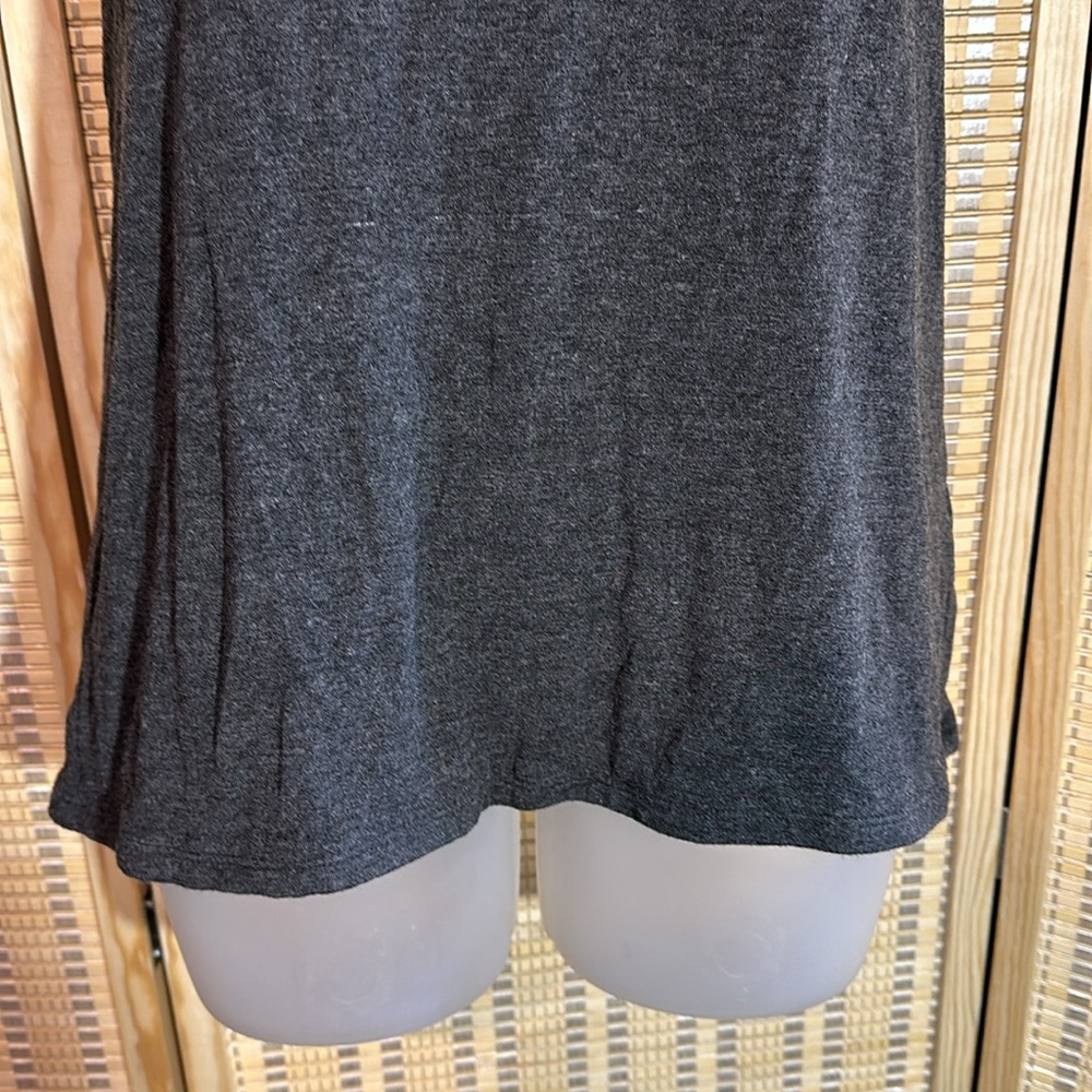 Grace Dark Heather Gray Heavy Weight Tank Top Large - Picture 3 of 13